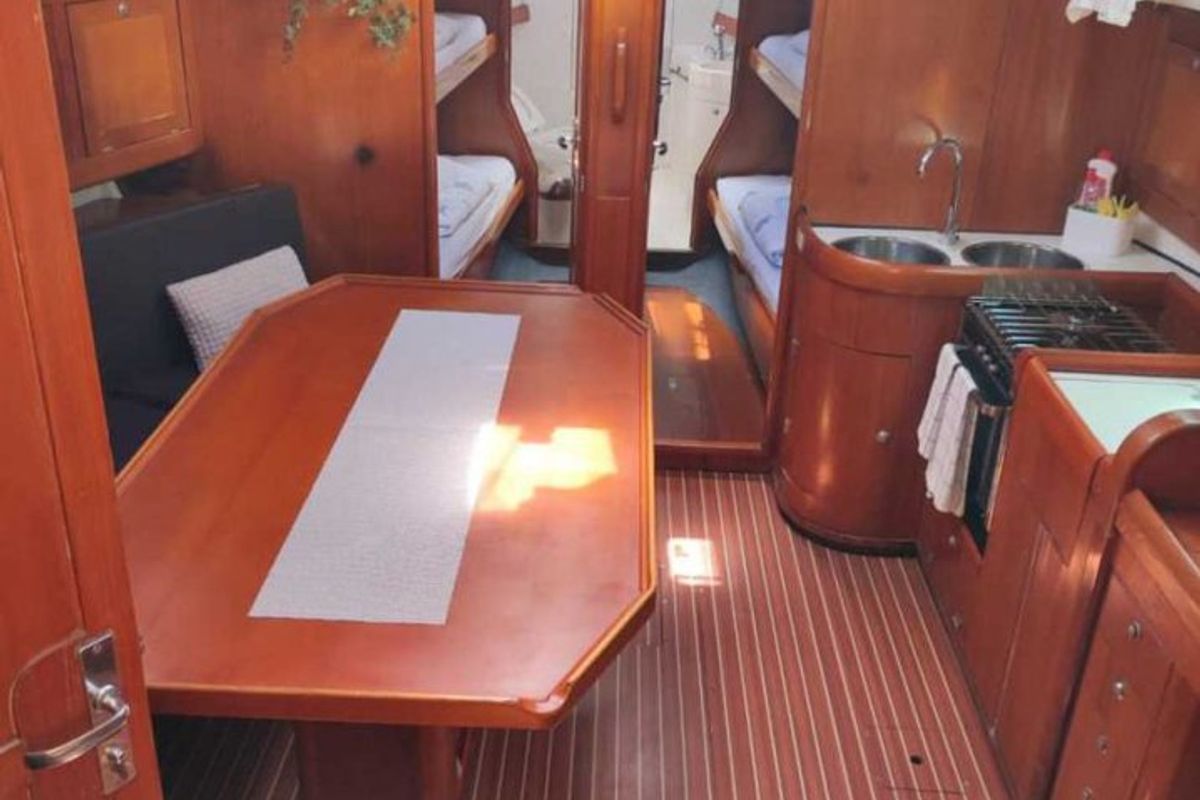 Salon of Gem, a Elan 431 sailboat at Tribunj, Croatia