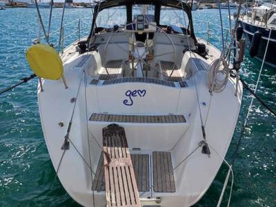 Deck of Gem, a Elan 431 sailboat at Tribunj, Croatia