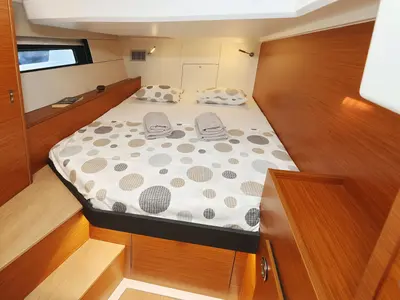 Cabin on Solace - OW, a Hanse Yachts Hanse 460 sailboat at Općina Sukošan, Croatia