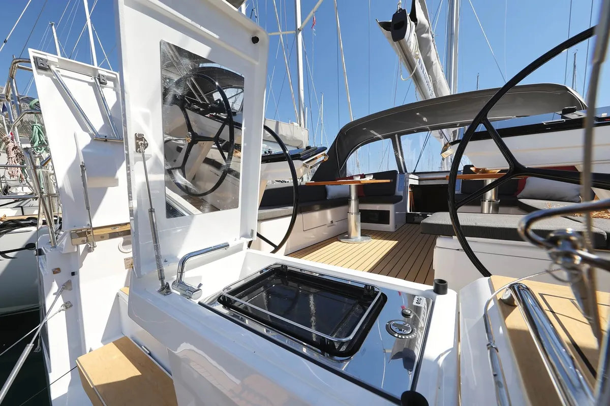 Solace - OW, a Hanse Yachts Hanse 460 sailboat at Općina Sukošan, Croatia