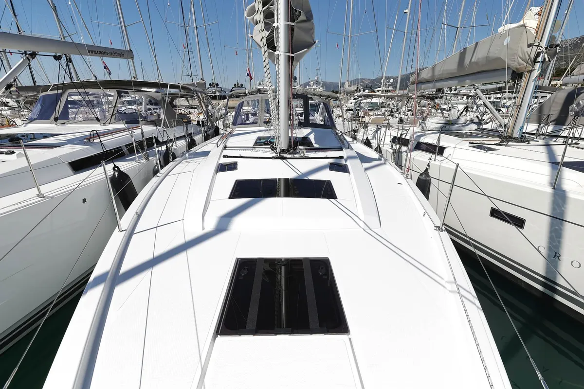 Solace - OW, a Hanse Yachts Hanse 460 sailboat at Općina Sukošan, Croatia