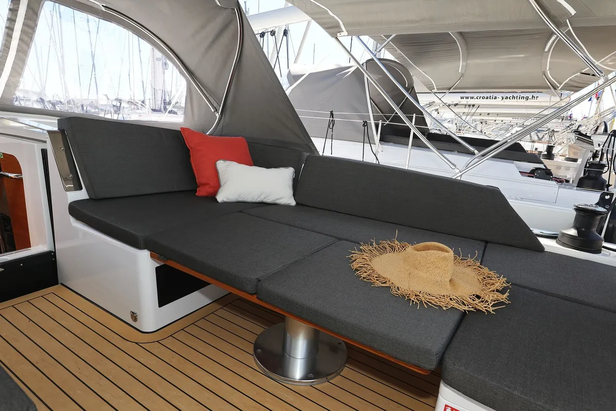 Solace - OW, a Hanse Yachts Hanse 460 sailboat at Općina Sukošan, Croatia