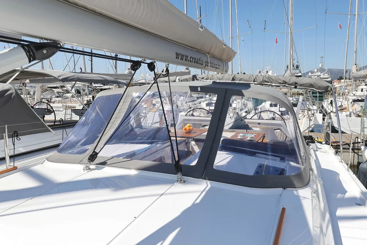 Solace - OW, a Hanse Yachts Hanse 460 sailboat at Općina Sukošan, Croatia