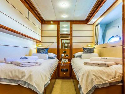 Cabin on Miss Katarina, a Ferretti 880 yacht at Seget Donji, Croatia