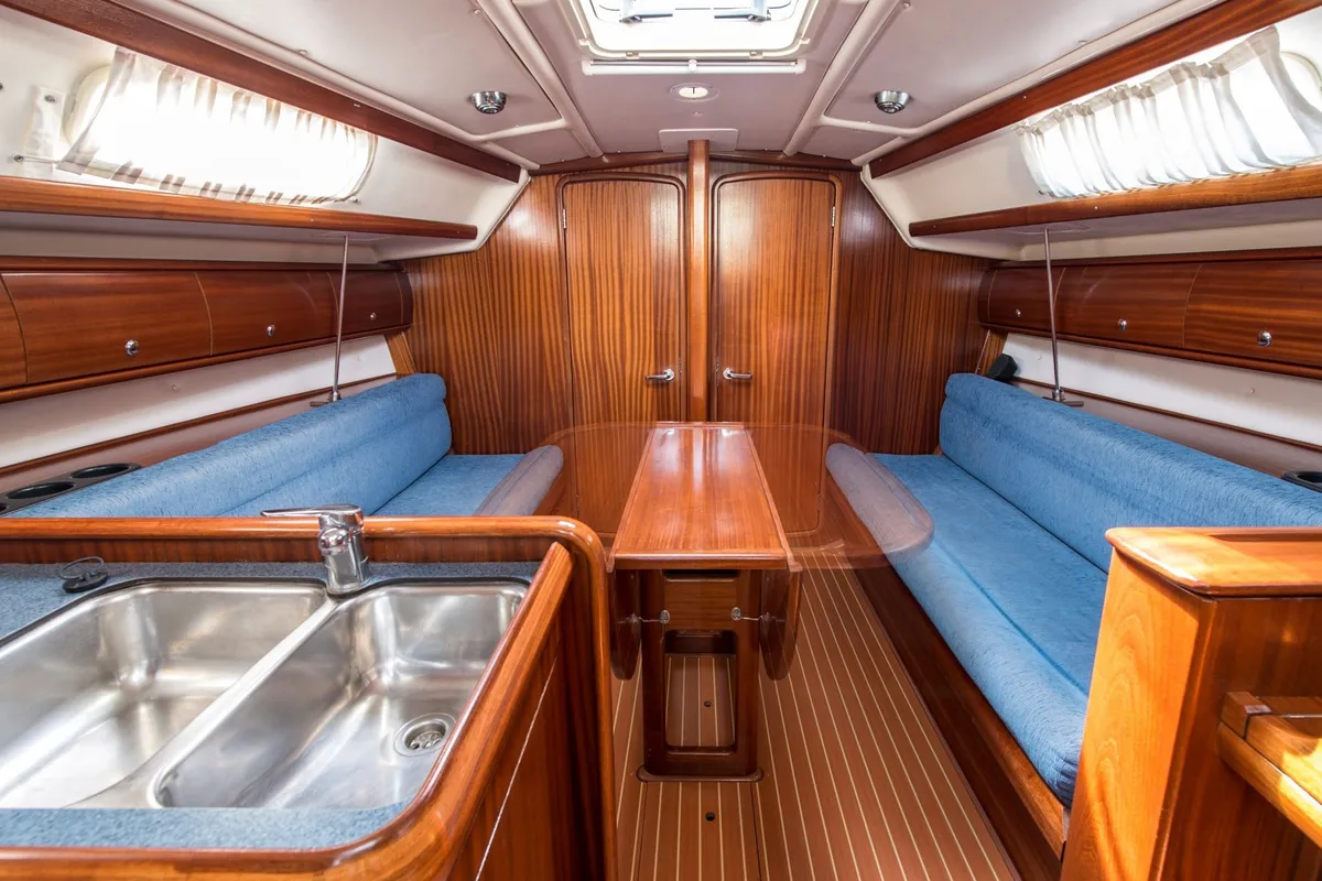 Galley of Arcobaleno, a Bavaria 36 Cruiser sailboat at Sami Municipal Unit, Greece