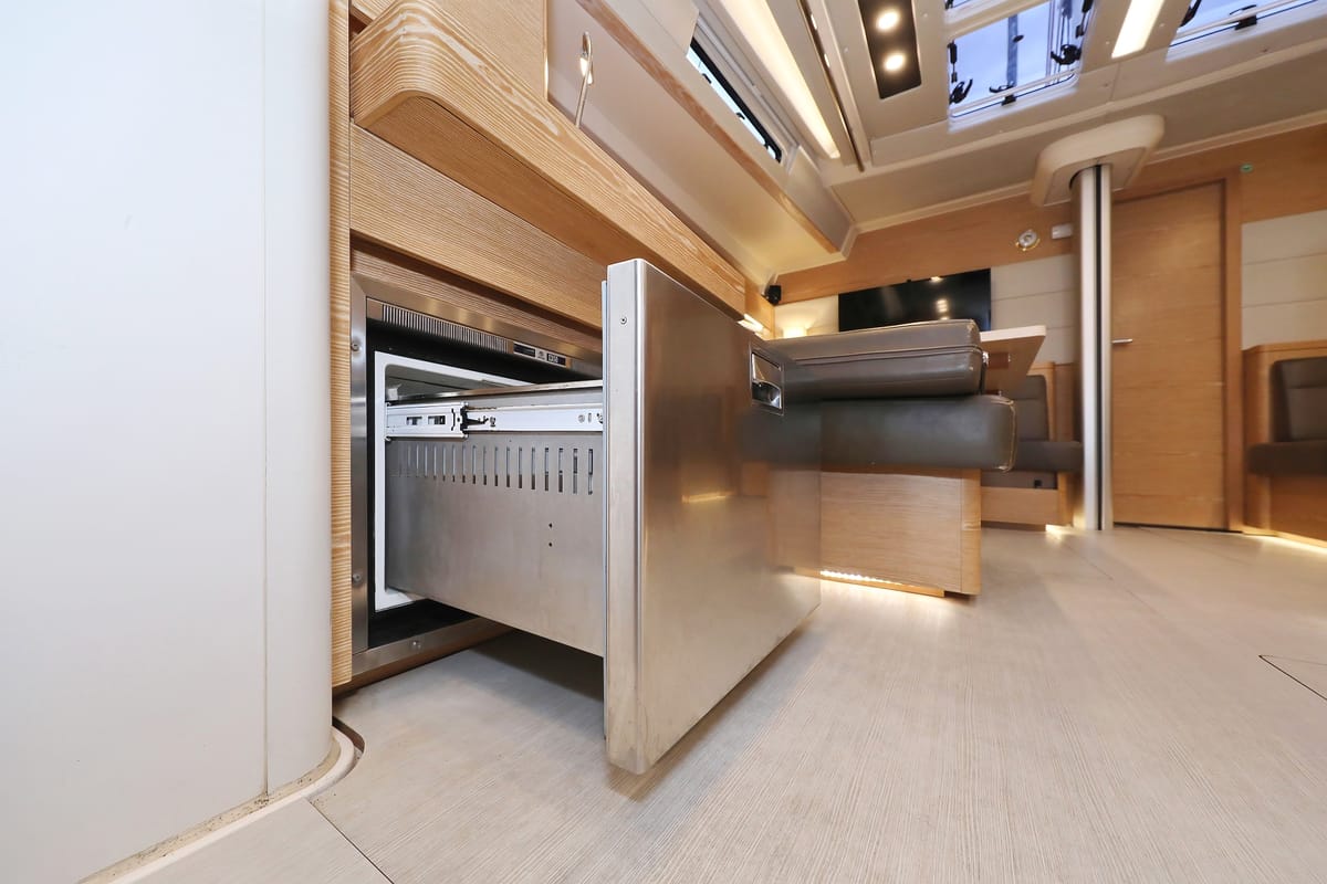 Galley of Jasmine, a Hanse Yachts Hanse 588 sailboat at Grad Trogir, Croatia