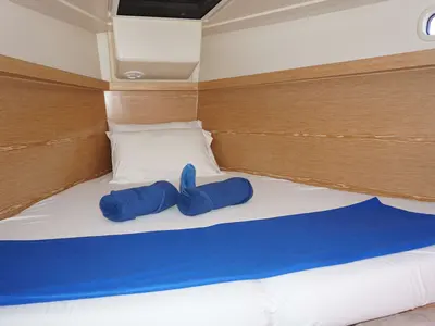 Cabin on Iyarada, a Hanse Yachts Hanse 385 sailboat at Mai Khao, Thailand