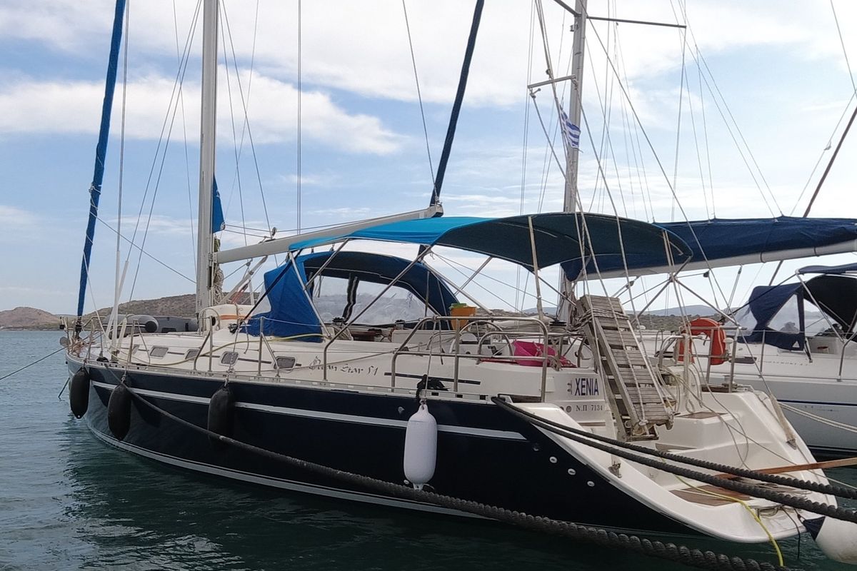Exterior view of Xenia, a Ocean Star 51.1 sailboat at Municipal Unit of Lefkada, Greece
