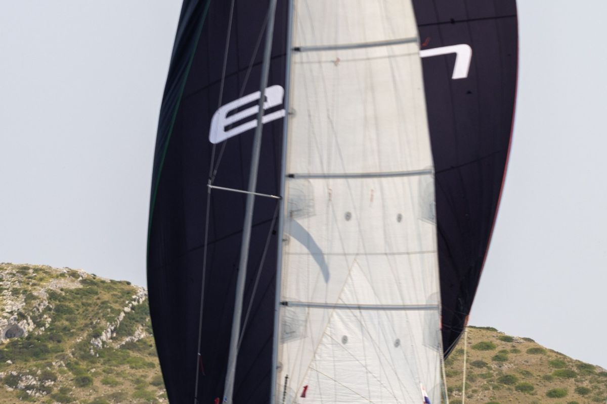 Exterior view of Cesar, a Elan E4 sailboat at Betina, Croatia