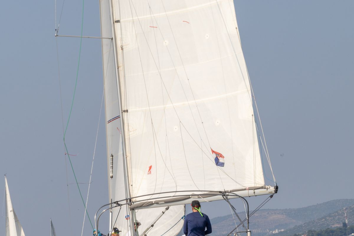 Exterior view of Cesar, a Elan E4 sailboat at Betina, Croatia