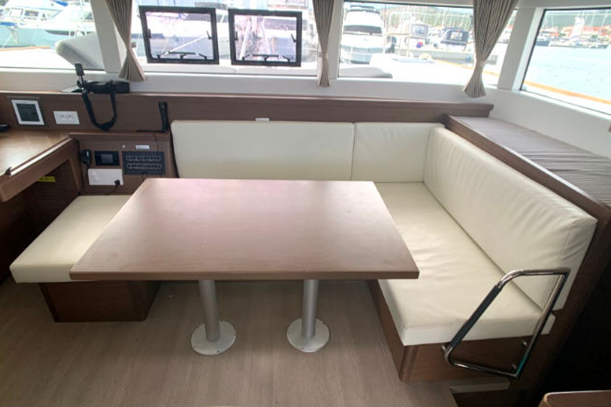Salon of Balance 69, a Lagoon 40 catamaran at Općina Rogoznica, Croatia