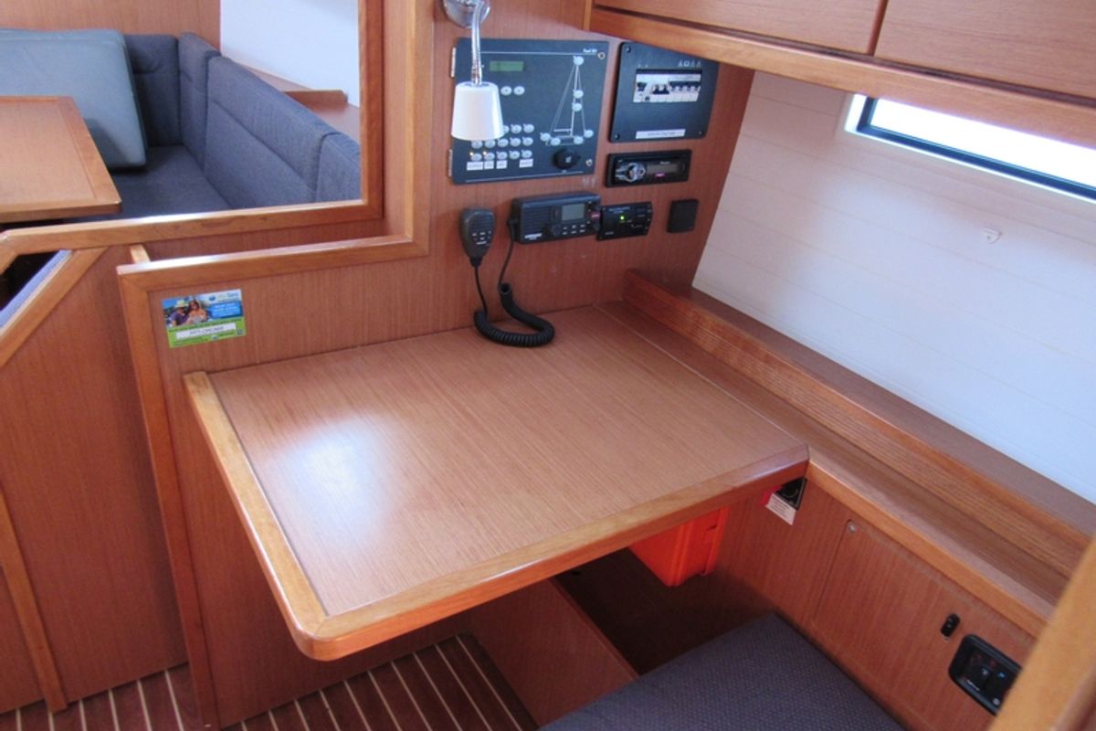 Salon of Orca, a Bavaria Cruiser 40 sailboat at Split, Croatia
