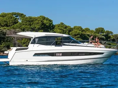 Black Pearl, a Jeanneau Jeanneau NC 37 motorboat at Makarska, Croatia