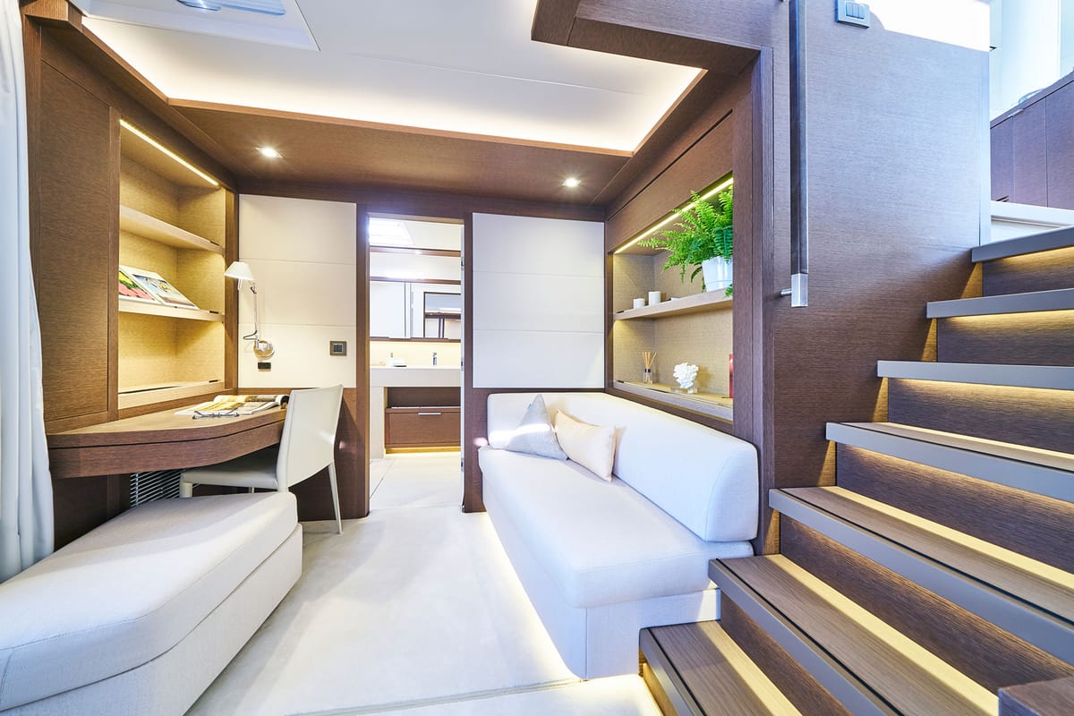 Cabin on Adriatic Dragon, a Lagoon 77 catamaran at Split, Croatia