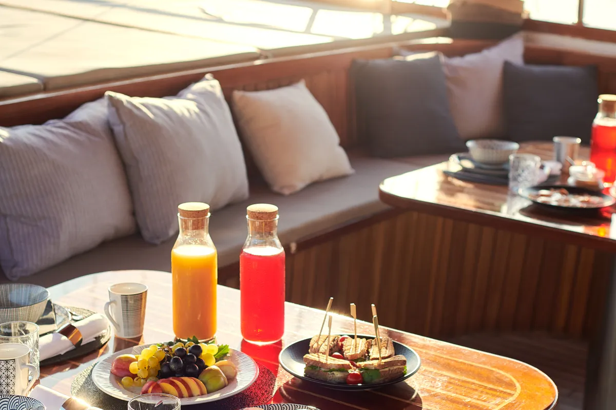 Deck of Cataleya, a Custom Made Cataleya yacht at Jesenice, Croatia