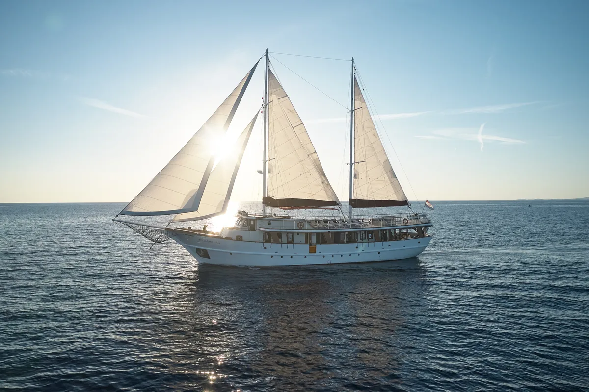 Exterior view of Cataleya, a Custom Made Cataleya yacht at Jesenice, Croatia