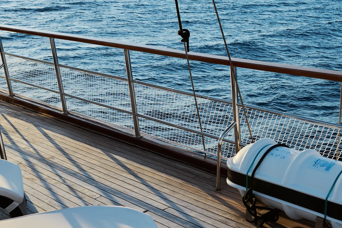 Deck of Cataleya, a Custom Made Cataleya yacht at Jesenice, Croatia