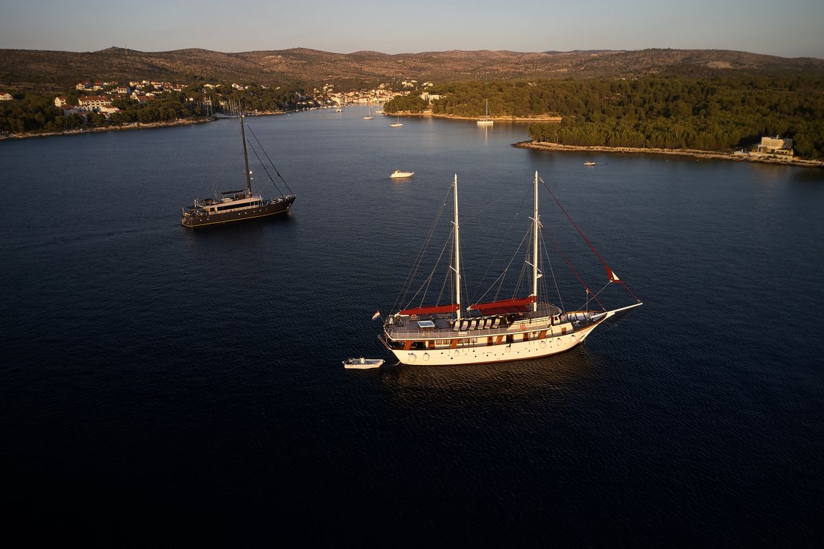 Exterior view of Cataleya, a Custom Made Cataleya yacht at Jesenice, Croatia