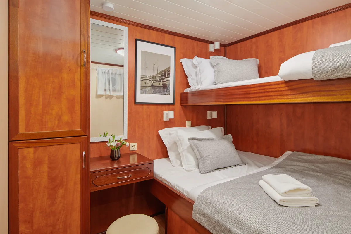 Cabin on Cataleya, a Custom Made Cataleya yacht at Jesenice, Croatia