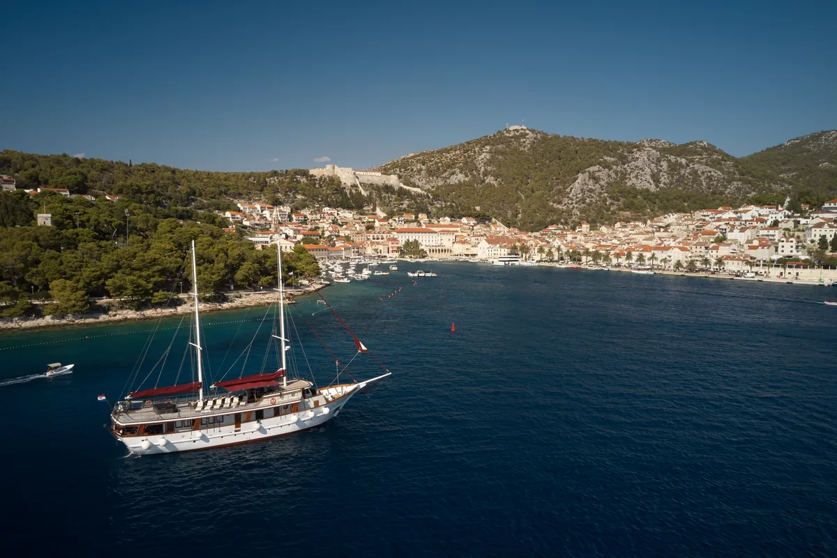 Exterior view of Cataleya, a Custom Made Cataleya yacht at Jesenice, Croatia