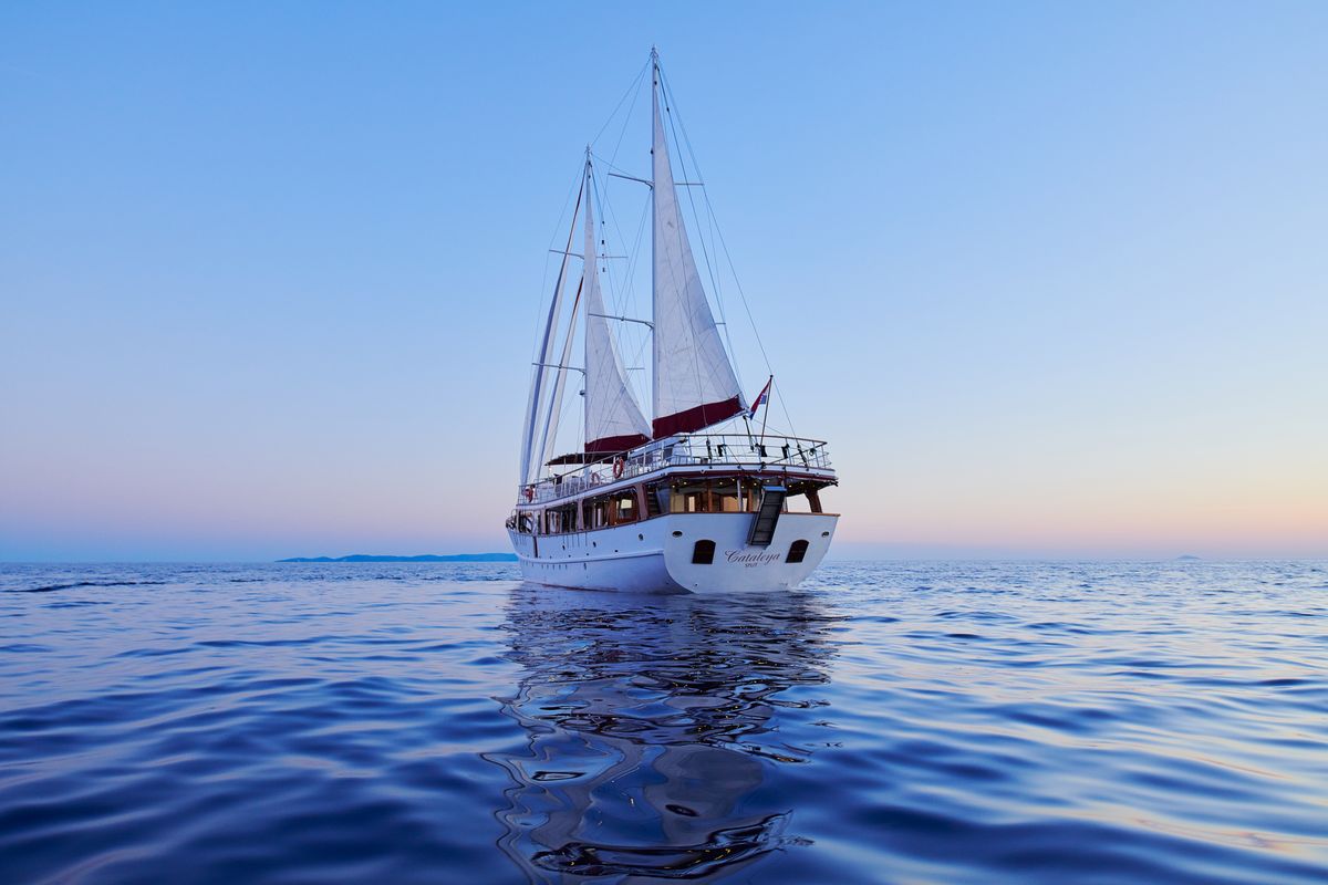 Exterior view of Cataleya, a Custom Made Cataleya yacht at Jesenice, Croatia