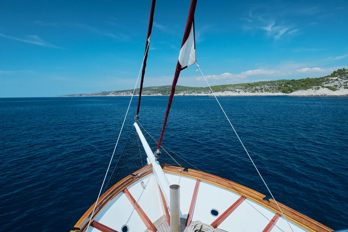 Deck of Cataleya, a Custom Made Cataleya yacht at Jesenice, Croatia