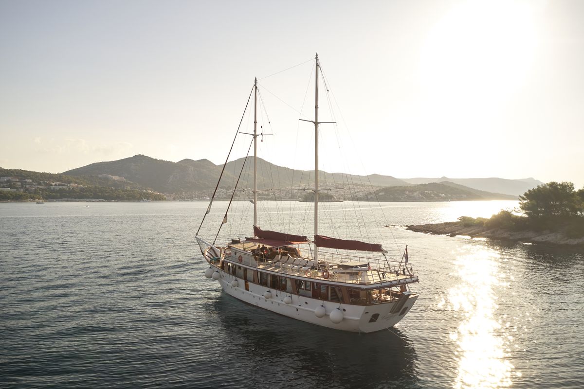 Exterior view of Cataleya, a Custom Made Cataleya yacht at Jesenice, Croatia