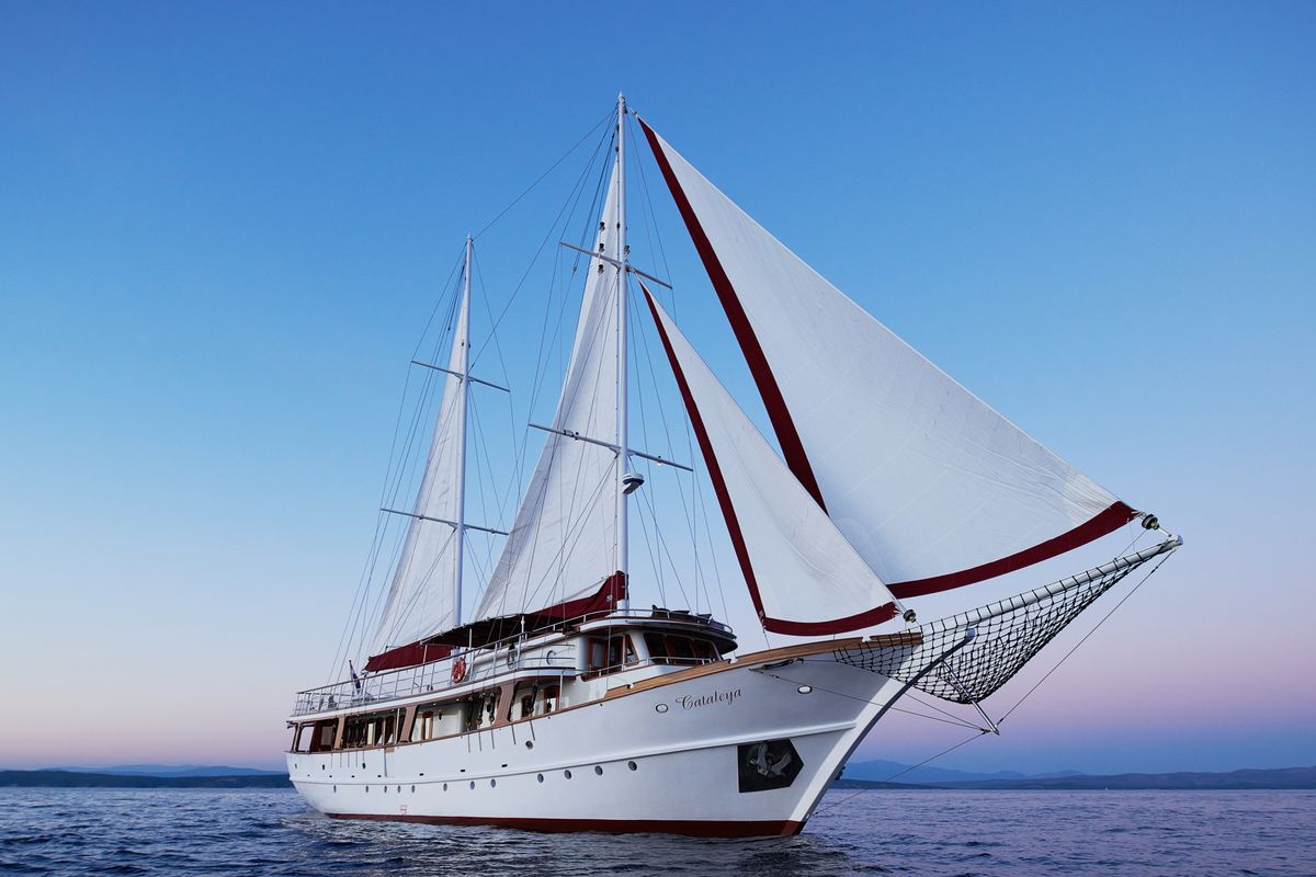 Exterior view of Cataleya, a Custom Made Cataleya yacht at Jesenice, Croatia