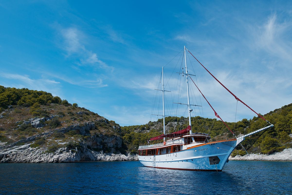 Exterior view of Cataleya, a Custom Made Cataleya yacht at Jesenice, Croatia