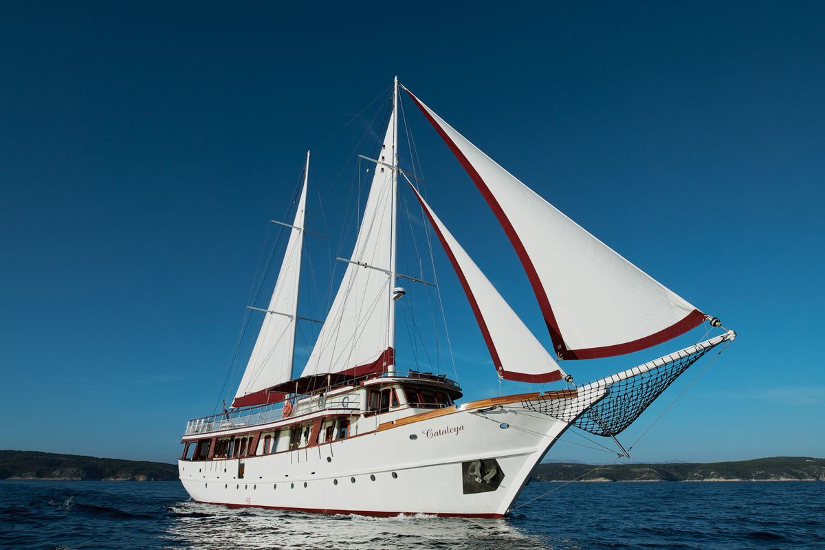 Exterior view of Cataleya, a Custom Made Cataleya yacht at Jesenice, Croatia