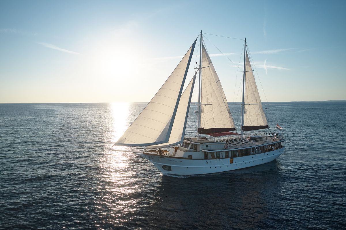 Exterior view of Cataleya, a Custom Made Cataleya yacht at Jesenice, Croatia