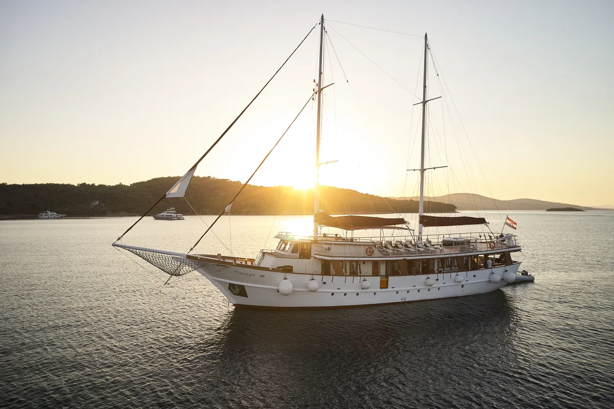 Exterior view of Cataleya, a Custom Made Cataleya yacht at Jesenice, Croatia