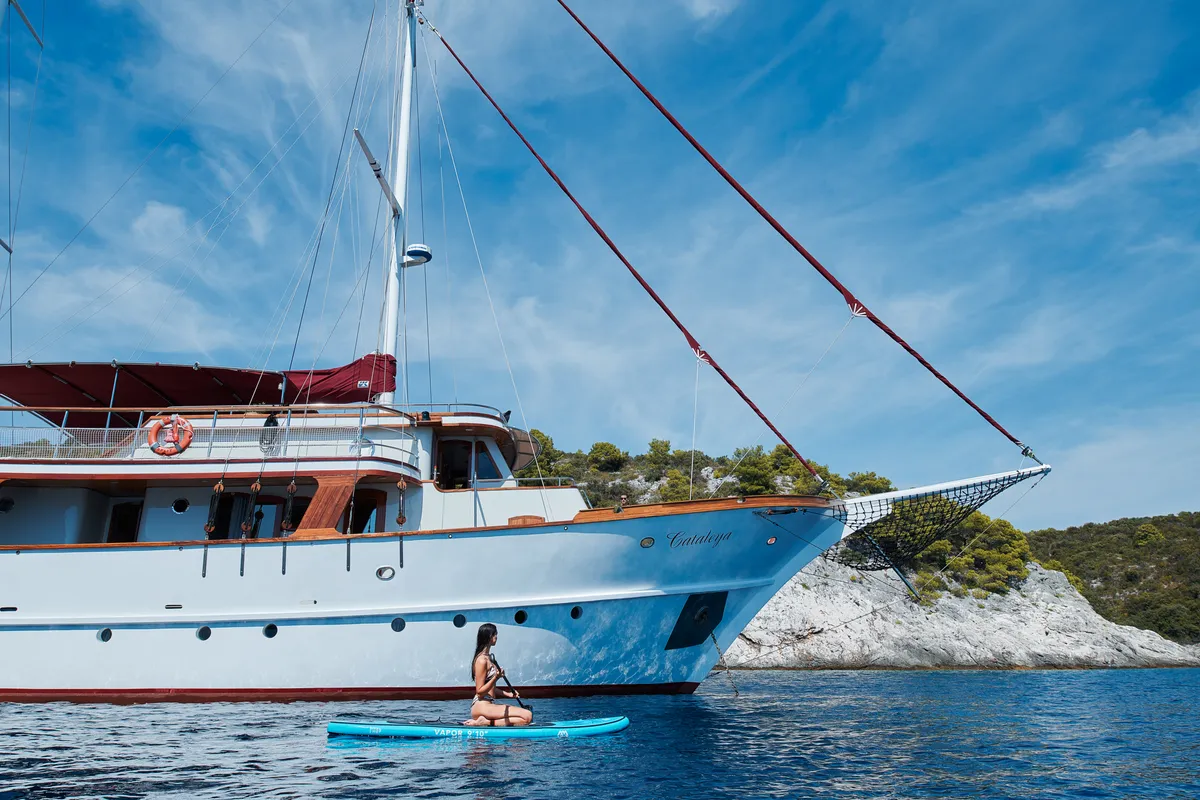 Exterior view of Cataleya, a Custom Made Cataleya yacht at Jesenice, Croatia