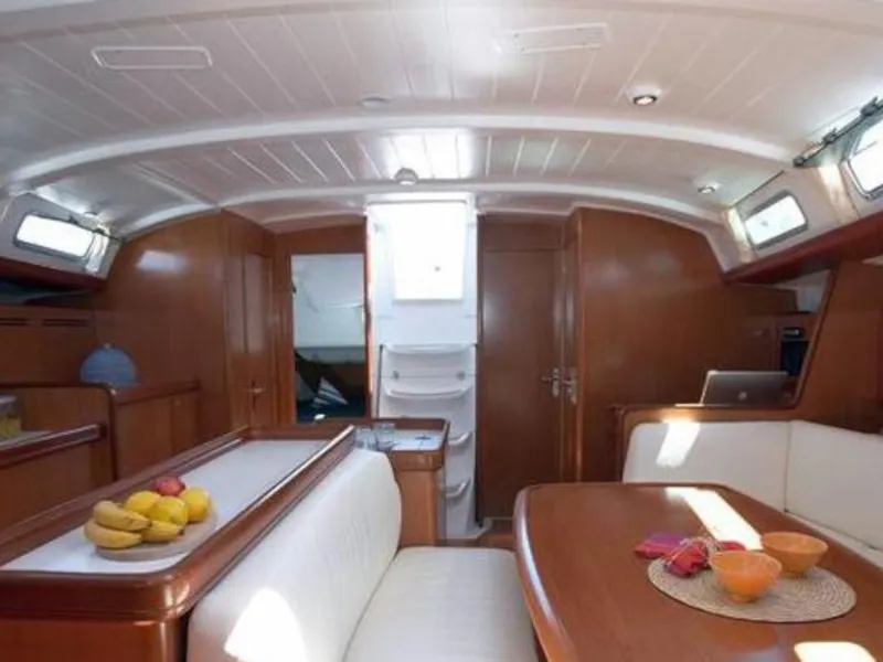 Salon of Orion IV, a Beneteau Cyclades 50.5 sailboat at Volos Municipality, Greece