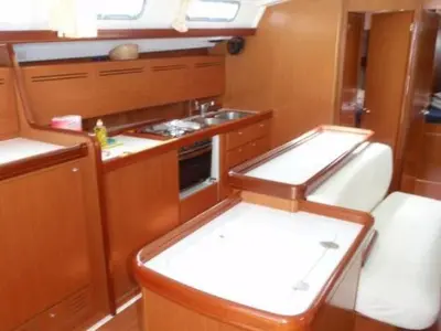 Galley of Orion IV, a Beneteau Cyclades 50.5 sailboat at Volos Municipality, Greece