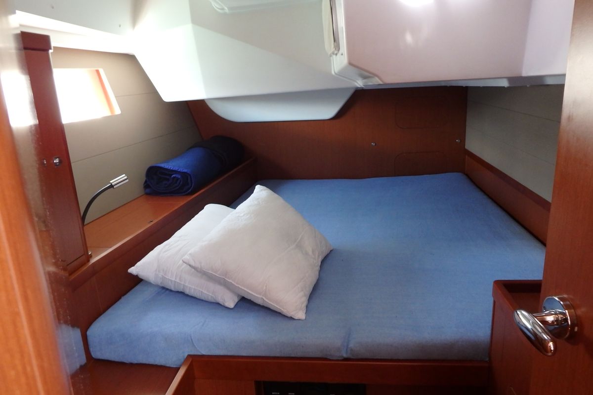 Cabin on Oceanis 48, a Beneteau Oceanis 48 sailboat at Municipal Unit of Lefkada, Greece