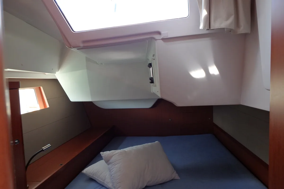 Cabin on Oceanis 48, a Beneteau Oceanis 48 sailboat at Municipal Unit of Lefkada, Greece