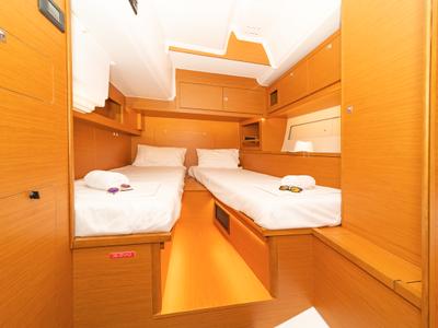 Cabin on Splash, a Dufour 530 sailboat at Municipal Unit of Rhodes, Greece