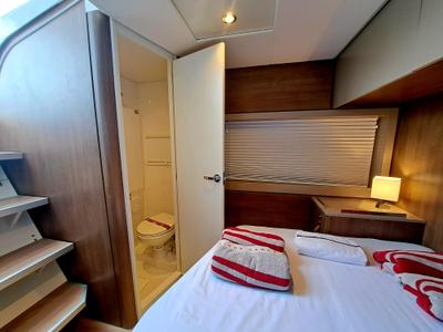 Cabin on Cancelli Del Cielo, a Bali 4.6 catamaran at Sant Antoni de Portmany, Spain