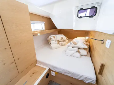 Cabin on Skipper's Girl, a Elan Impression 45 sailboat at Grad Kaštela, Croatia