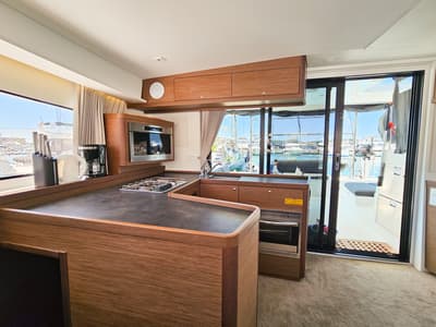 Galley of Nera, a Lagoon 42 catamaran at Seget Donji, Croatia