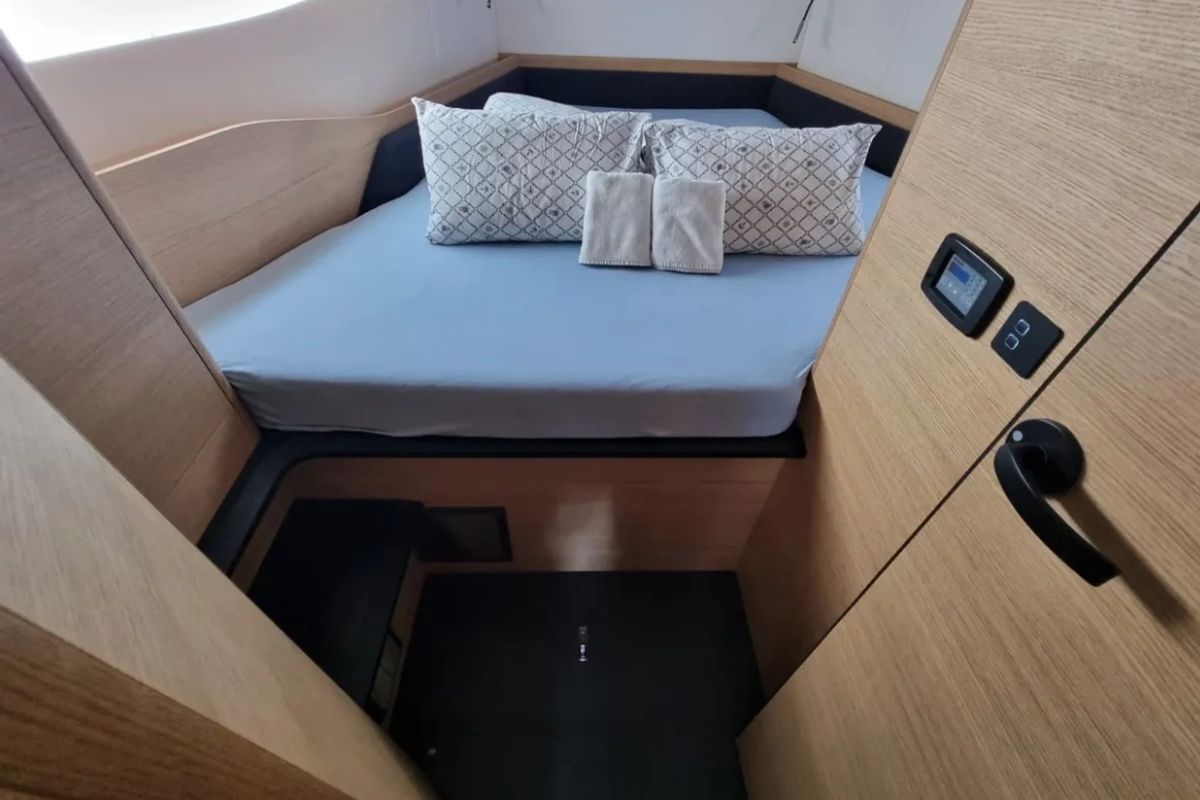 Cabin on Contessa, a Elan E6 sailboat at Punat, Croatia