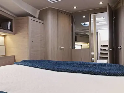 Cabin on Oceanis 461/3/3 Premium, a Beneteau Oceanis 461 sailboat at Općina Marina, Croatia