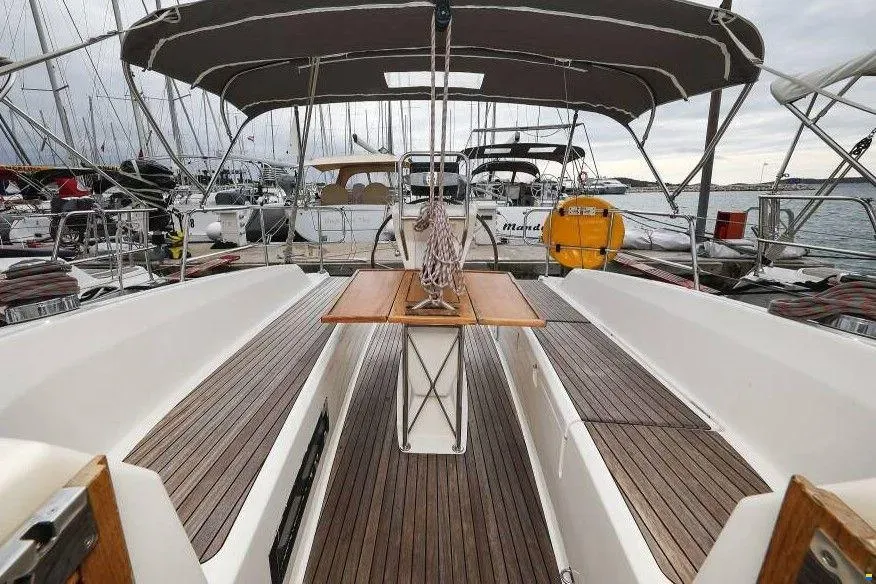 Star Chiara, a Bavaria Cruiser 32 sailboat at Punat, Croatia