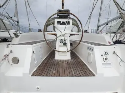 Star Chiara, a Bavaria Cruiser 32 sailboat at Punat, Croatia
