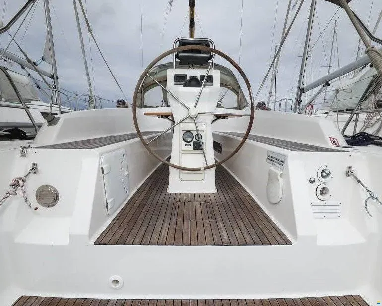 Star Chiara, a Bavaria Cruiser 32 sailboat at Punat, Croatia