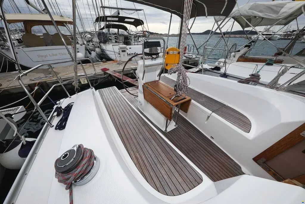 Star Chiara, a Bavaria Cruiser 32 sailboat at Punat, Croatia