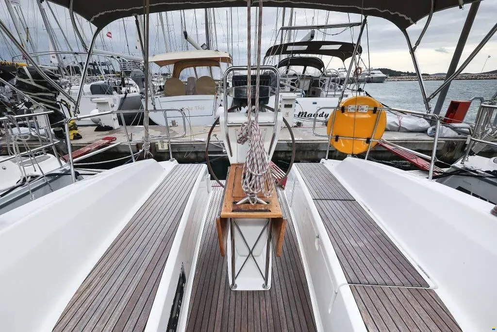 Star Chiara, a Bavaria Cruiser 32 sailboat at Punat, Croatia