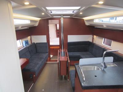 Salon of No name, a Hanse Yachts Hanse 388 sailboat at Gothenburg, Sweden