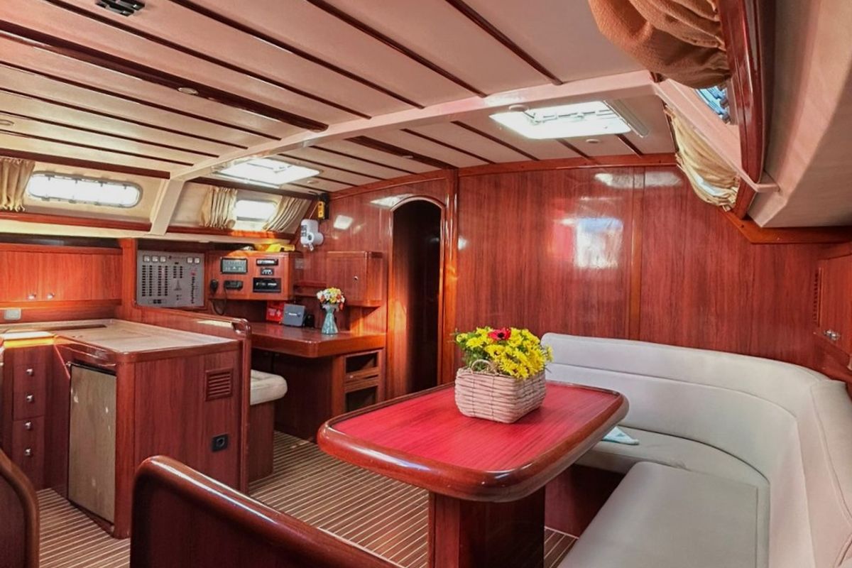 Salon of Katerina (58.4), a Ocean Star 56.1 sailboat at Athens, Greece